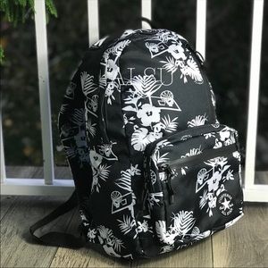 Converse GO backpack flowers black and white
